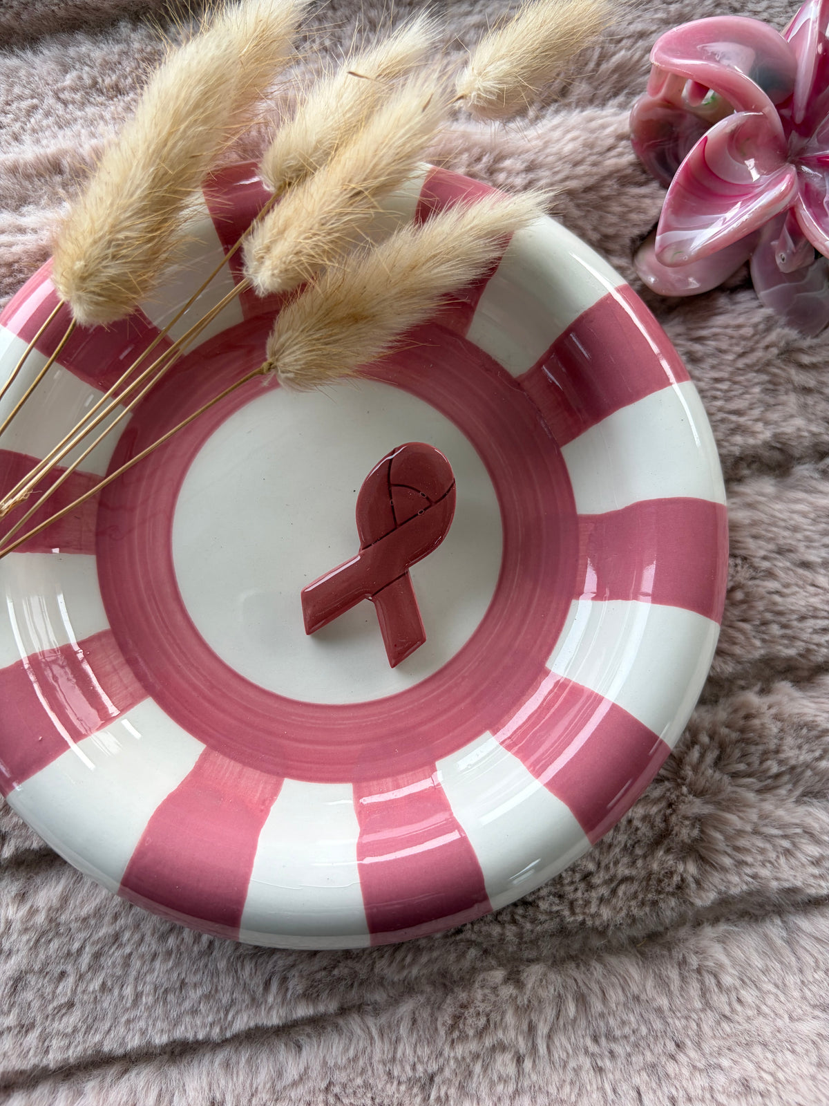 Pins Ruban rose
