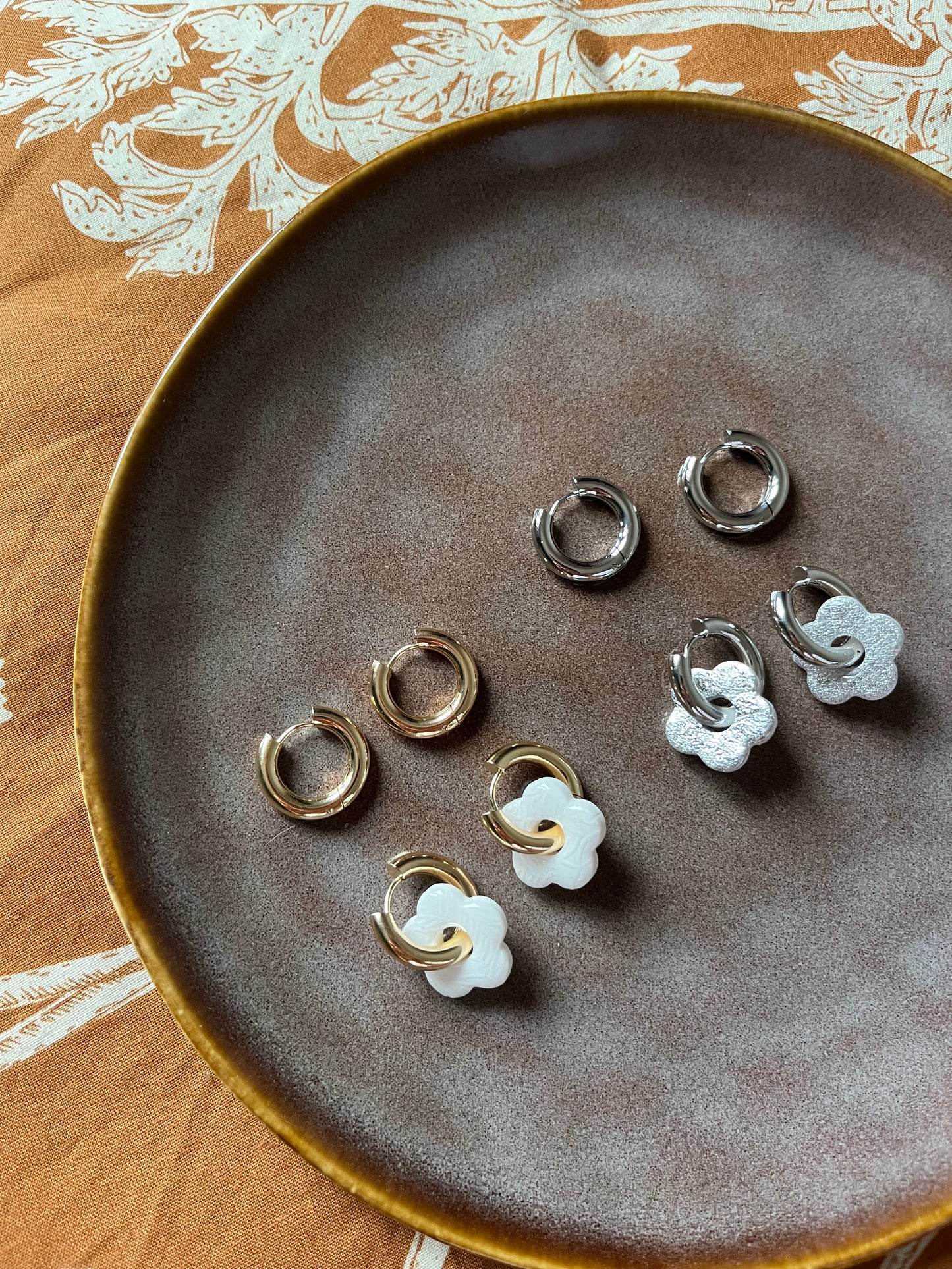 Créoles rondes épaisses