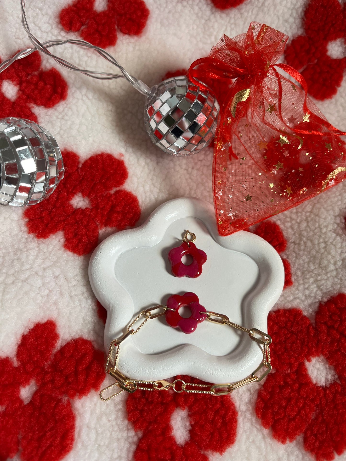Box St Valentin - Bracelet et Luciole collier
