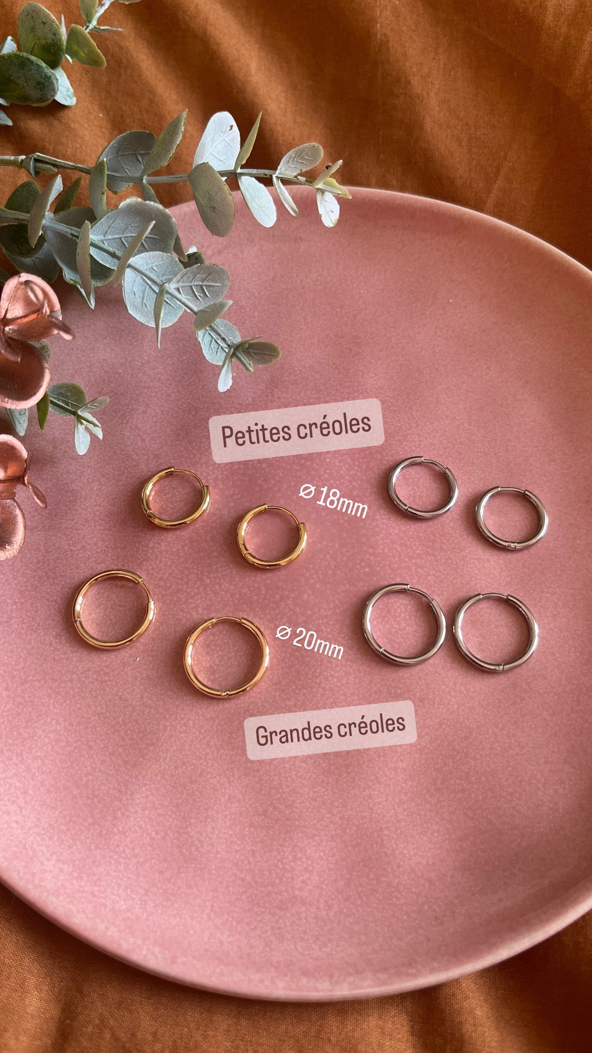 Créoles rondes (18mm)