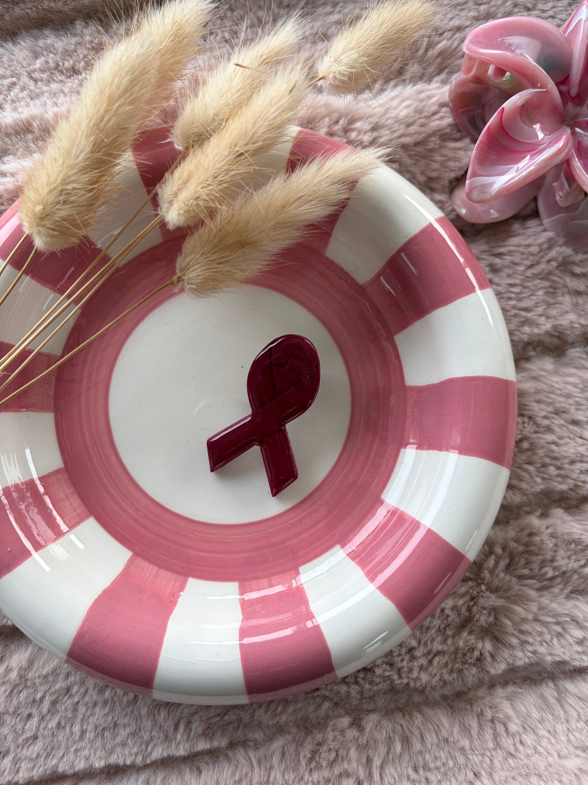 Pins Ruban rose